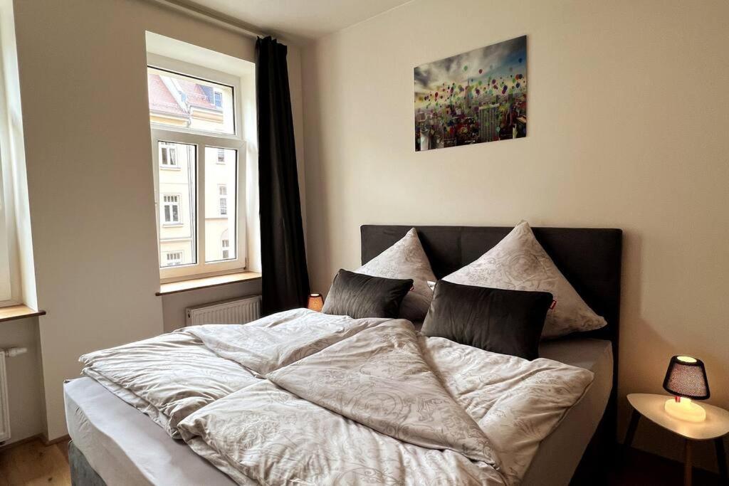 Soul-Apartment Balkon Privatparkplatz 2 Boxspringbetten 55Zoll Tv Wlan Leipzig Buitenkant foto