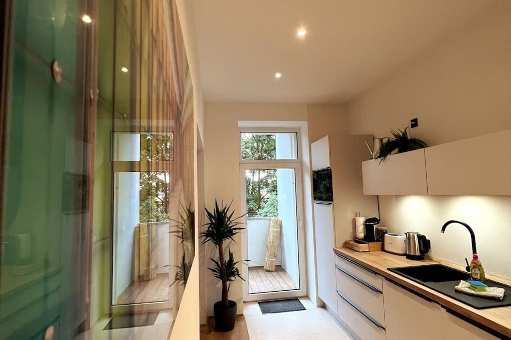 Soul-Apartment Balkon Privatparkplatz 2 Boxspringbetten 55Zoll Tv Wlan Leipzig Buitenkant foto