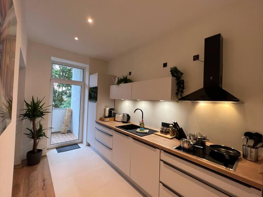 Soul-Apartment Balkon Privatparkplatz 2 Boxspringbetten 55Zoll Tv Wlan Leipzig Buitenkant foto