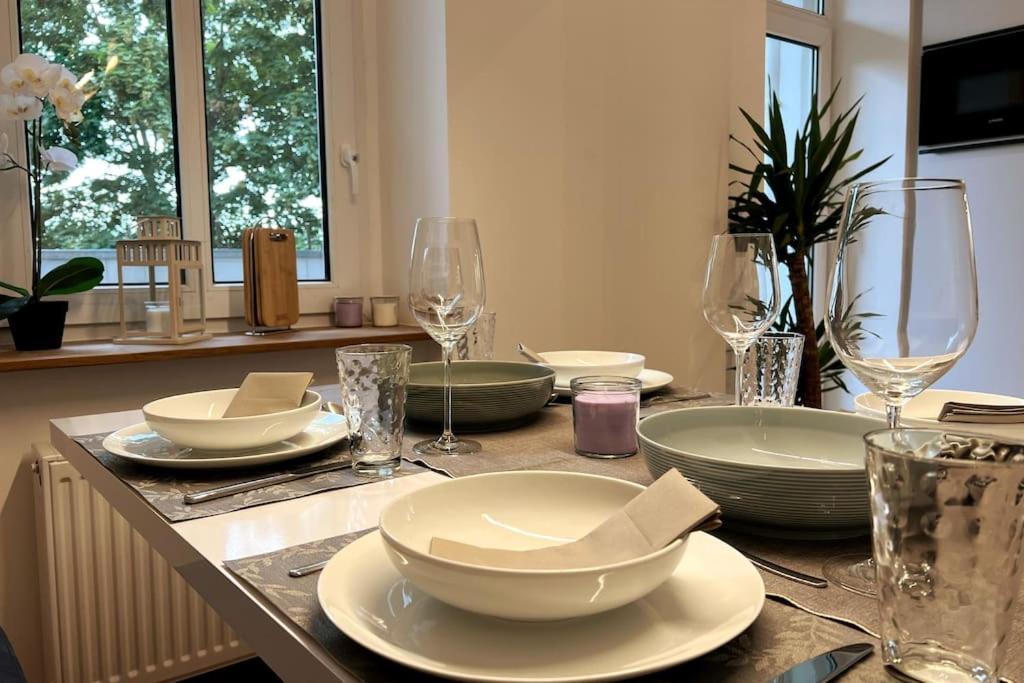 Soul-Apartment Balkon Privatparkplatz 2 Boxspringbetten 55Zoll Tv Wlan Leipzig Buitenkant foto